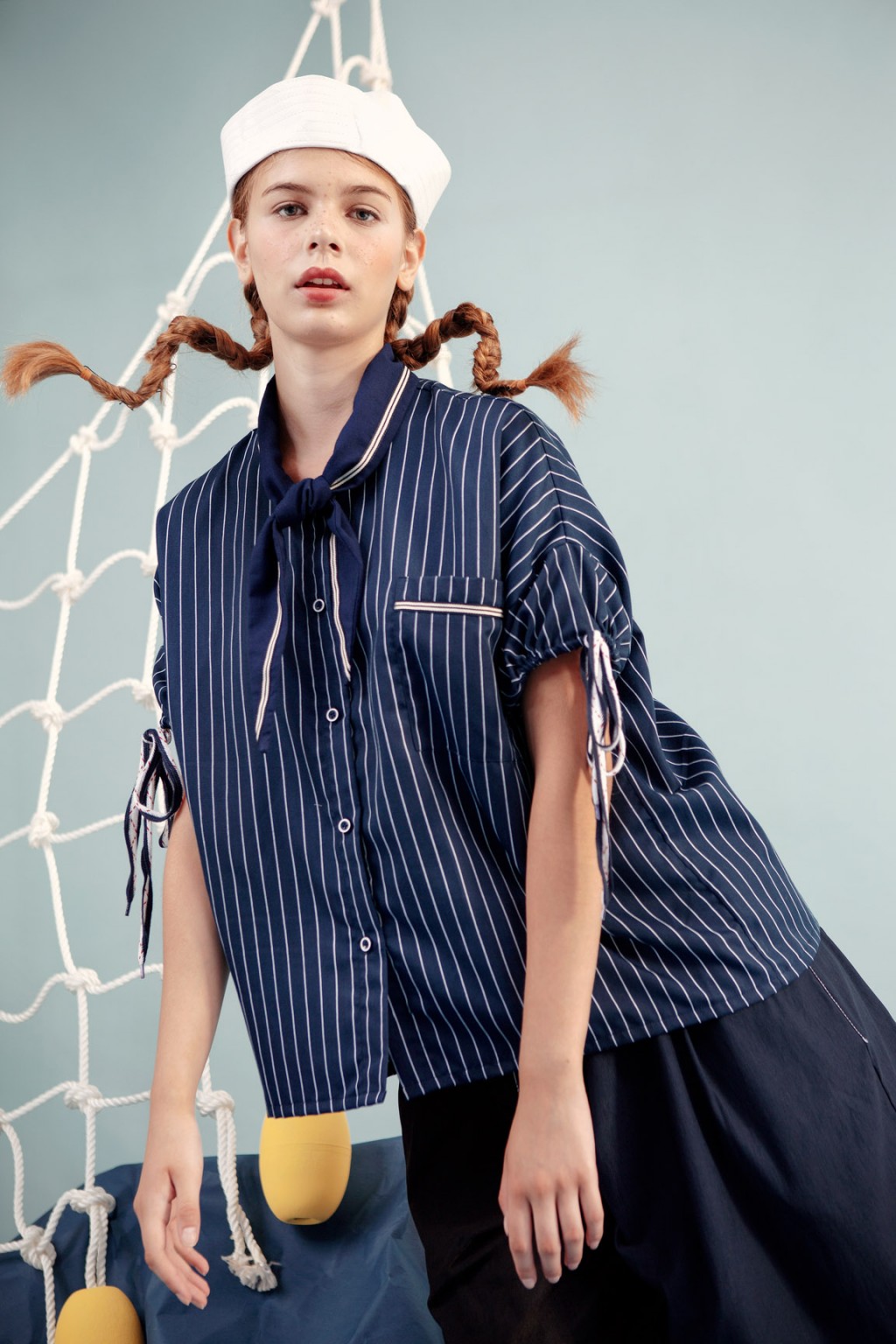 VANJA TOP NAVY STRIPES